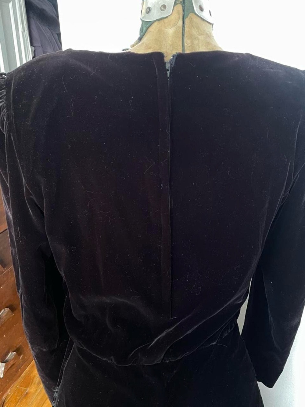 Vintage velvet maxi dress - Picture 5 of 6
